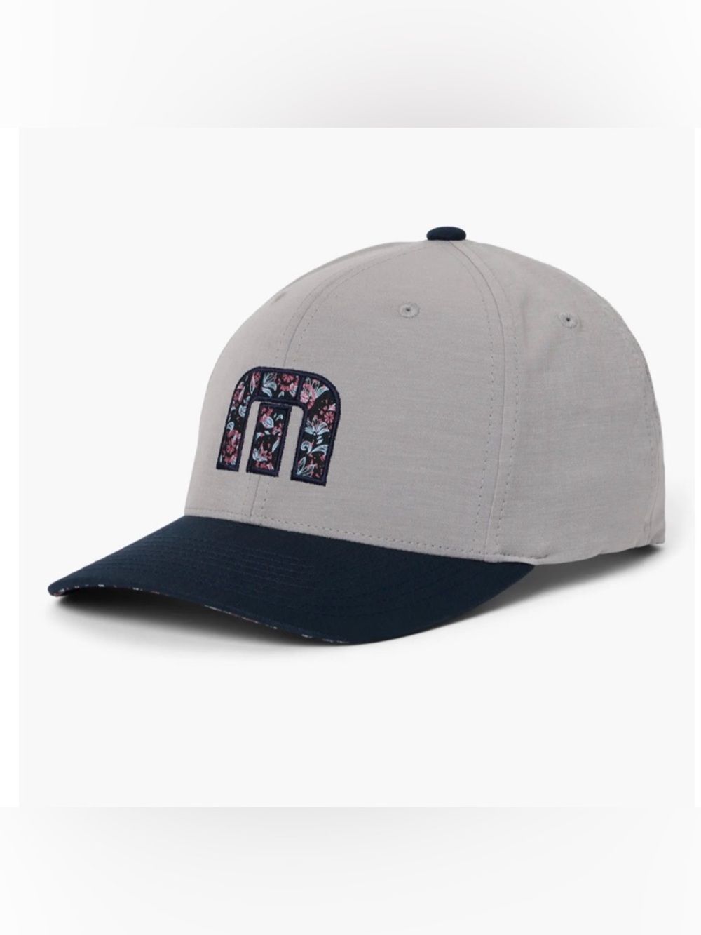 Travis Mathew Flourish Snapback Baseball Cap Heather Grey 110 Flexfit Tech Hat